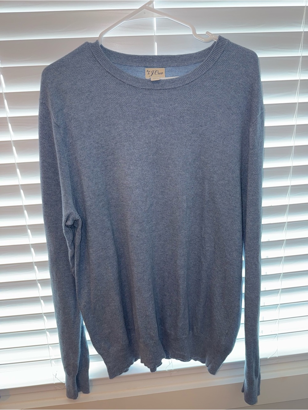 J. Crew Light Blue Men's Crewneck Sweater
